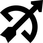 Bow And Arrow SVG Icon